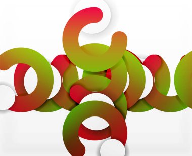 Daire geometrik arka plan, renkli iş veya web için teknoloji tasarım