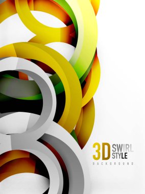 Vektör 3d yüzük tasarım arka plan