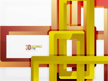 Dikdörtgen tüp elemanları, vektör arka plan