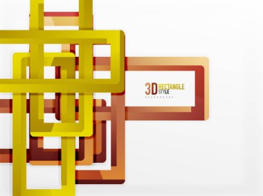 Dikdörtgen tüp elemanları, vektör arka plan