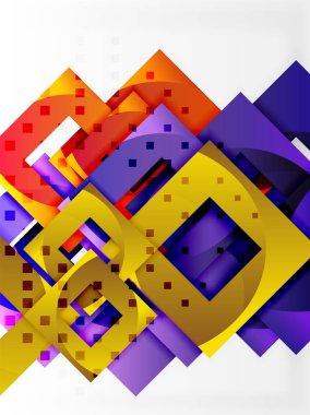 Vektör kare şablon arka plan