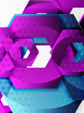 3D altıgen arka plan vektör