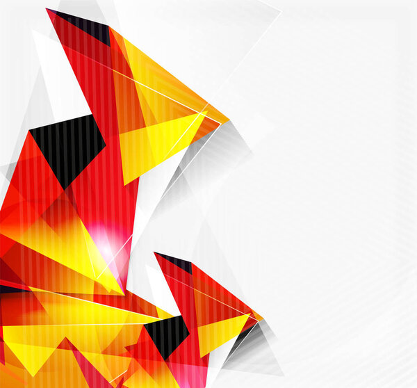 3d треугольники и пирамиды, абстрактный геометрический вектор
