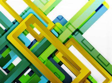 Dikdörtgen tüp elemanları, vektör arka plan