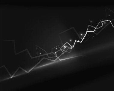 Neon yıldırım vektör arka plan