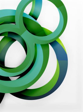 Vektör 3d yüzük tasarım arka plan