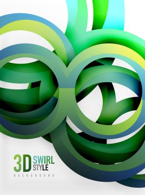 Vektör 3d yüzük tasarım arka plan