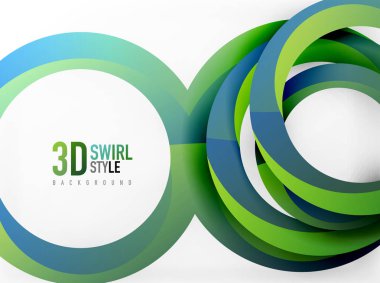 Vektör 3d yüzük tasarım arka plan