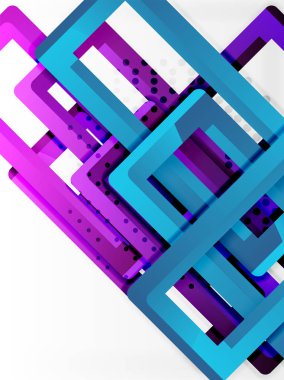 Dikdörtgen tüp elemanları, vektör arka plan