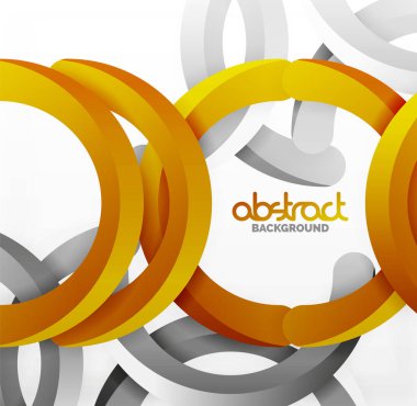 Modern 3d geometrik tarzı arka kemer dairesel çizgiler