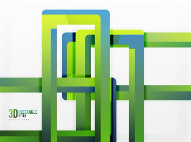 Dikdörtgen tüp elemanları, vektör arka plan