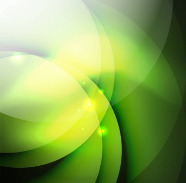 Çakışan daireye parlayan arka plan üzerinde