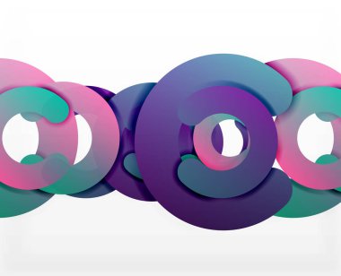 Daire geometrik arka plan, renkli iş veya web için teknoloji tasarım