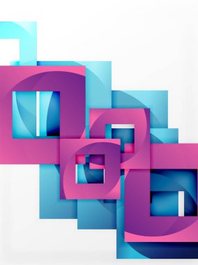 Vektör kare şablon arka plan