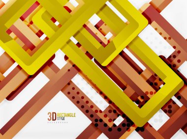 Dikdörtgen tüp elemanları, vektör arka plan