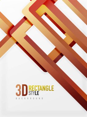 Dikdörtgen tüp elemanları, vektör arka plan