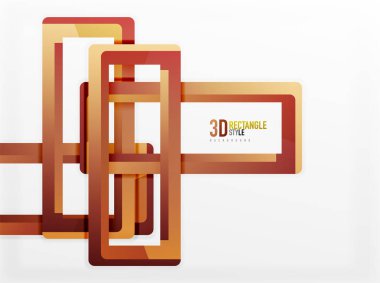 Dikdörtgen tüp elemanları, vektör arka plan