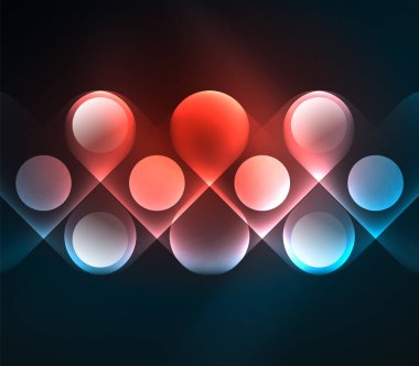 Vektör geometrik parlayan arka plan şekilleri