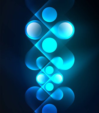 Vektör geometrik parlayan arka plan şekilleri