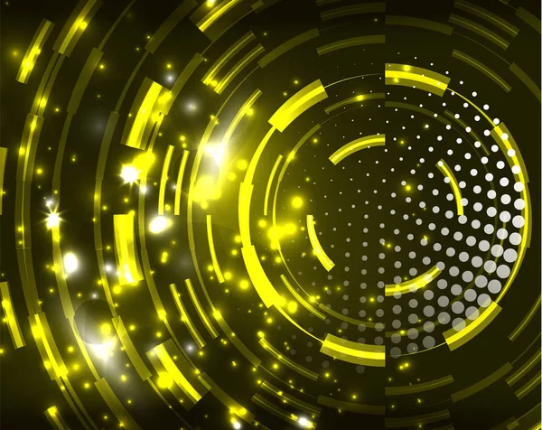 Neon Çemberleri Soyut Arkaplan