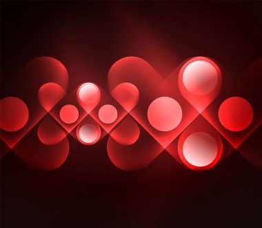 Vektör geometrik parlayan arka plan şekilleri