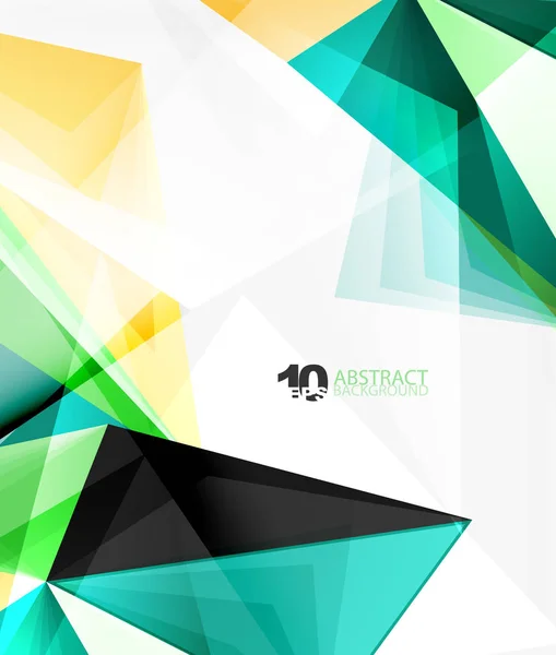 3D triangel polygonal abstrakt vektor — Stock vektor