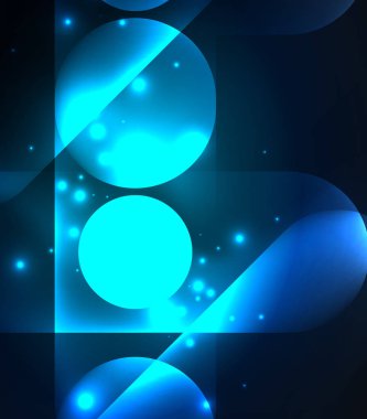 Vektör geometrik parlayan arka plan şekilleri