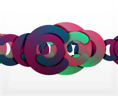 Daire geometrik arka plan, renkli iş veya web için teknoloji tasarım