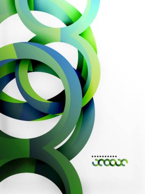 Vektör 3d yüzük tasarım arka plan