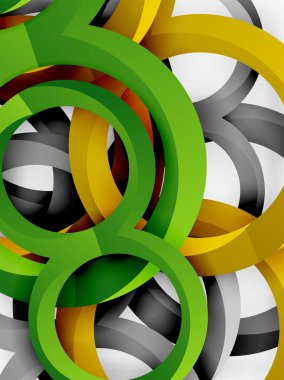 Vektör 3d yüzük tasarım arka plan