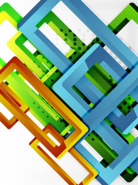 Dikdörtgen tüp elemanları, vektör arka plan