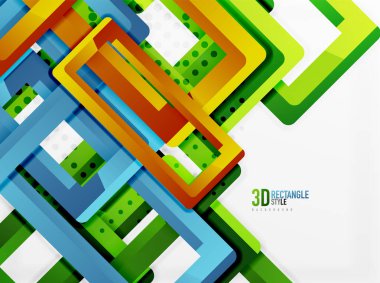 Dikdörtgen tüp elemanları, vektör arka plan