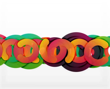 Daire geometrik arka plan, renkli iş veya web için teknoloji tasarım