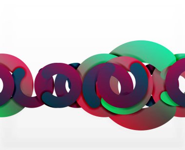 Daire geometrik arka plan, renkli iş veya web için teknoloji tasarım