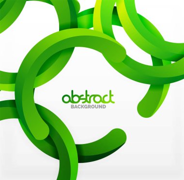 Modern 3d geometrik tarzı arka kemer dairesel çizgiler