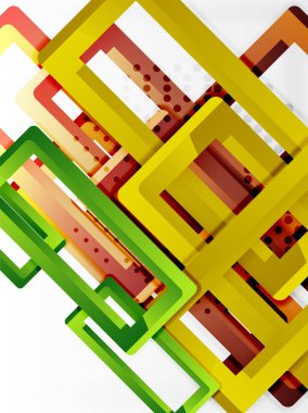 Dikdörtgen tüp elemanları, vektör arka plan