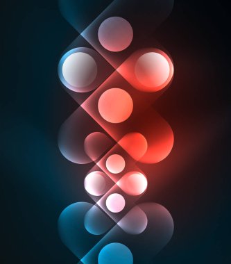 Vektör geometrik parlayan arka plan şekilleri