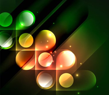 Vektör geometrik parlayan arka plan şekilleri