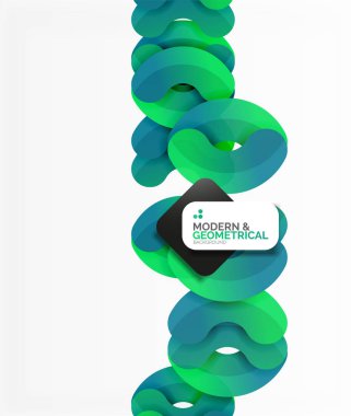 Beyaz renk geometrik yuvarlak şekiller