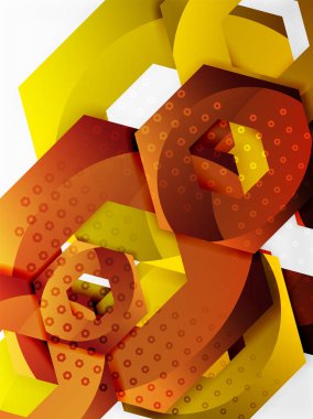 3D altıgen arka plan vektör