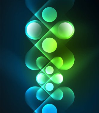 Vektör geometrik parlayan arka plan şekilleri