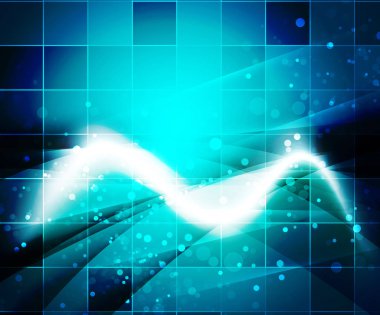 Parlak dalga, magicabstract arka plan