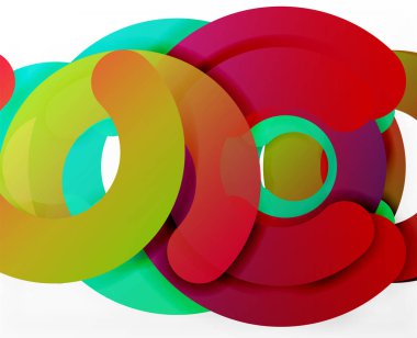 Daire geometrik arka plan, renkli iş veya web için teknoloji tasarım