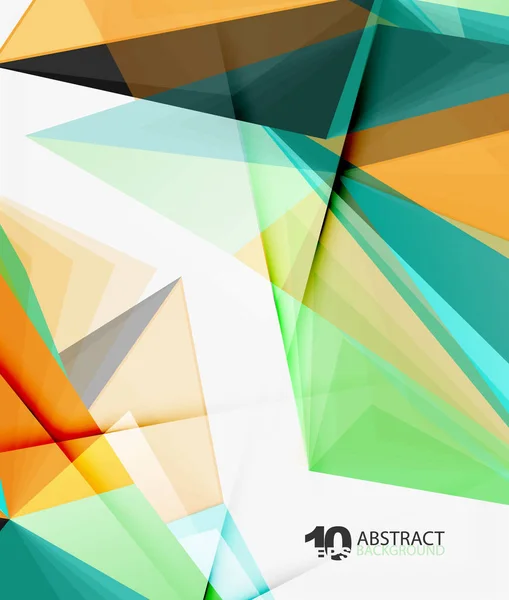 Vecteur abstrait polygonal triangulaire 3D — Image vectorielle