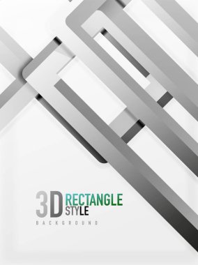 Dikdörtgen tüp elemanları, vektör arka plan