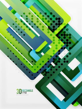 Dikdörtgen tüp elemanları, vektör arka plan