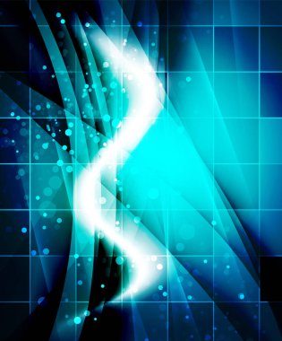 Parlak dalga, magicabstract arka plan