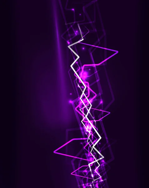 Neon lightning vector bakgrund — Stock vektor