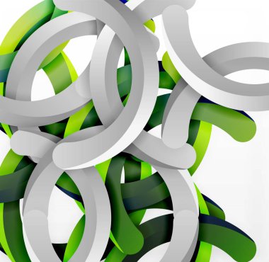 Modern 3d geometrik tarzı arka kemer dairesel çizgiler