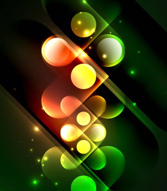 Vektör geometrik parlayan arka plan şekilleri